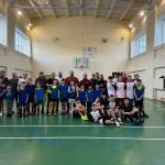 Соревнования по футболу, приуроченные к 23 февраля.