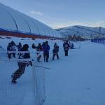 Зимние игры в валенках.